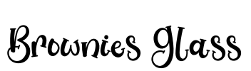 Brownies Glass Font Image