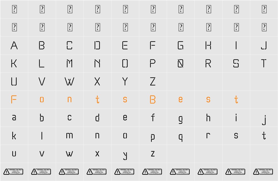 Digitization Character Map