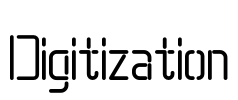 Digitization Font Image