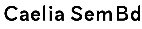 Caelia SemBd Font Image