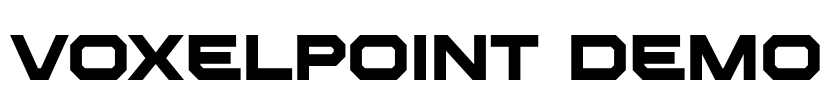 VOXELPOINT Demo Font Image