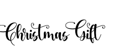 Christmas Gift Font Image