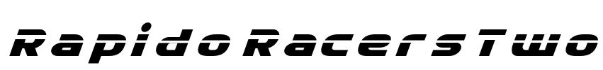 Rapido Racers Two Font Image