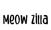 Meow Zilla Font Image