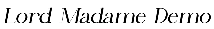 Lord Madame Demo Font Image