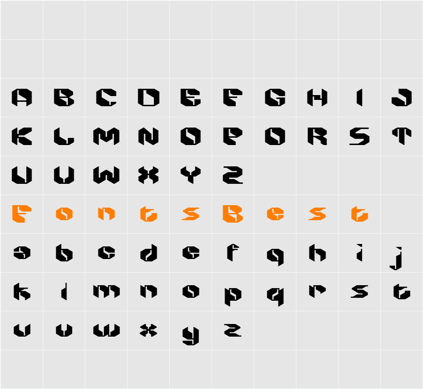 Alboth Character Map