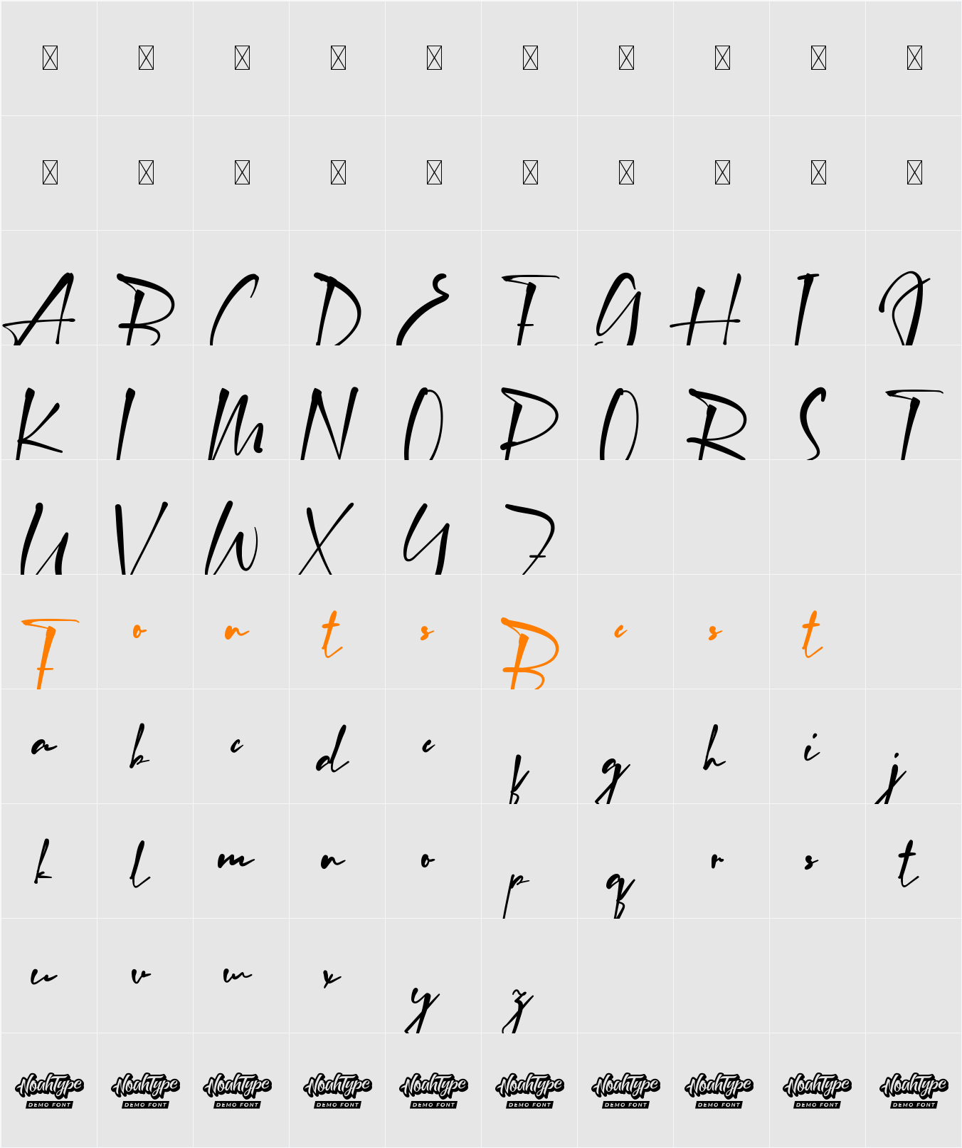 Randall Henry Demo Character Map
