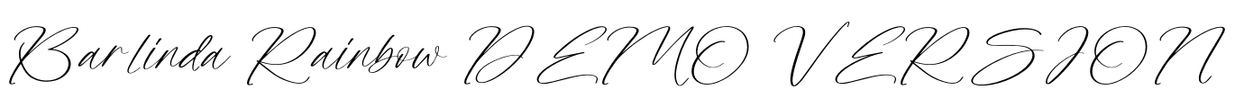 Barlinda Rainbow DEMO VERSION Font Image