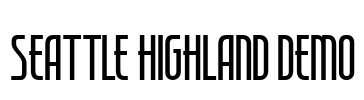 Seattle Highland Demo Font Image
