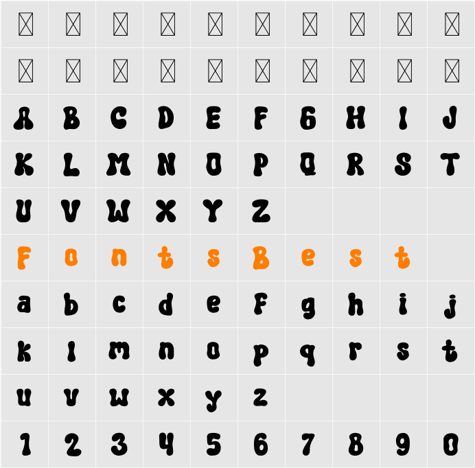 Hony Moon Character Map