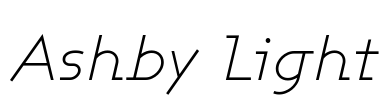 Ashby Light Font Image