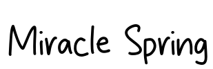 Miracle Spring Font Image