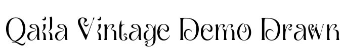 Qaila Vintage Demo Drawn Font Image