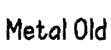 Metal Old Font Image