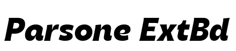 Parsone ExtBd Font Image