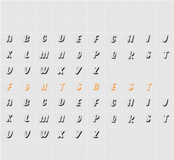 KAKE & KAKE ITALIC PERSONAL USE Character Map