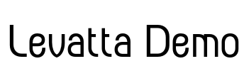 Levatta Demo Font Image