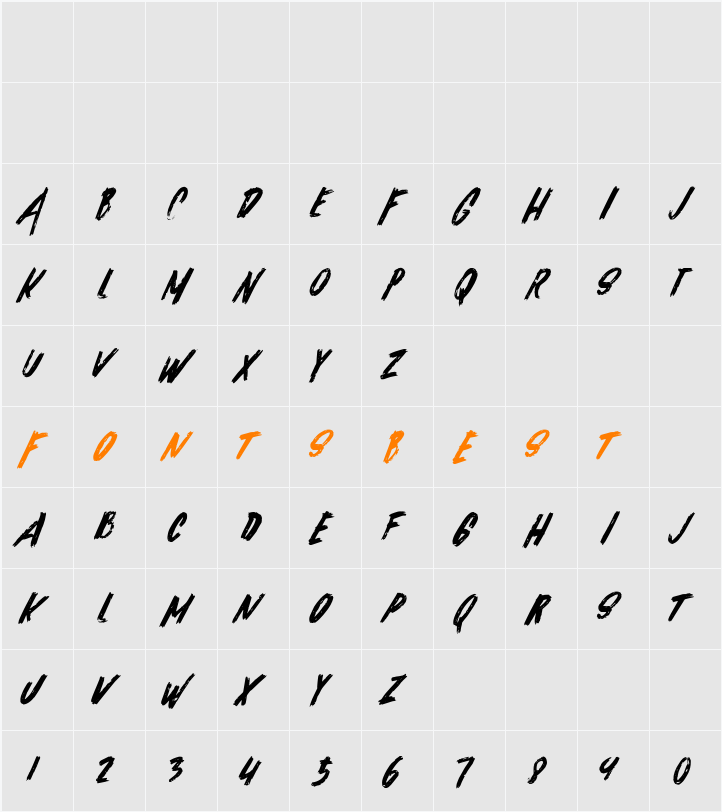 Alask Character Map