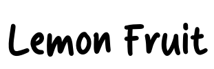 Lemon Fruit Font Image