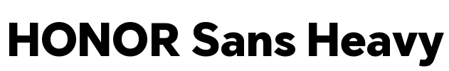 HONOR Sans Heavy