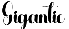 Gigantic Font Image