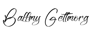 Ballmy Gettmorg Font Image