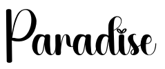 Paradise Font Image