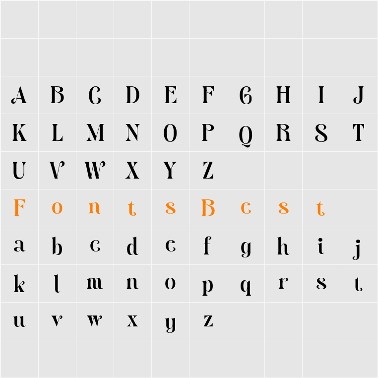 Adevas Demo Character Map