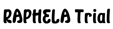 RAPHELA Trial Font Image