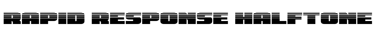 Rapid Response Halftone Font Image