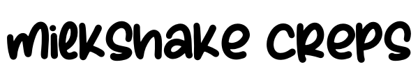 Milkshake Creps Font Image