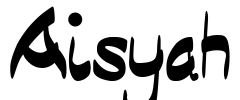 Aisyah Font Image