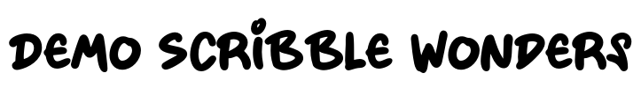 Demo Scribble Wonders Font Image