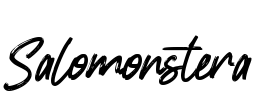 Salomonstera Font Image
