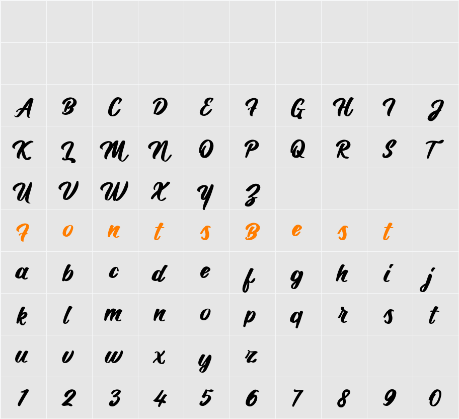 Daintti Demo Character Map