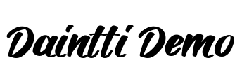 Daintti Demo Font Image
