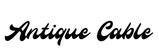 Antique Cable Font Image