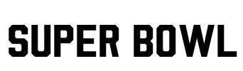 Super Bowl Font Image