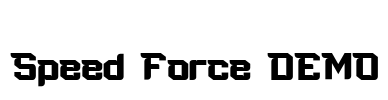 Speed Force DEMO Font Image