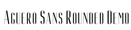 Aguero Sans Rounded Demo Font Image