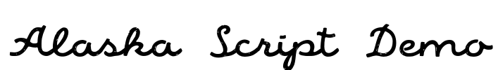 Alaska Script Demo Font Image