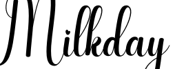 Milkday Font Image