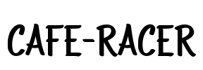 CAFE-RACER Font Image