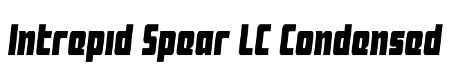 Intrepid Spear LC Condensed Font Image