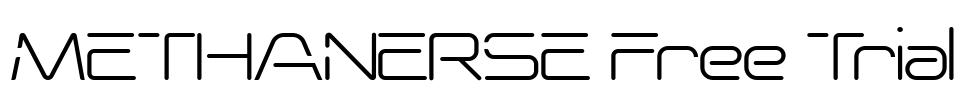 METHANERSE Free Trial Font Image