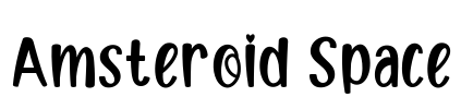 Amsteroid Space Font Image