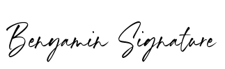 Benyamin Signature Font Image