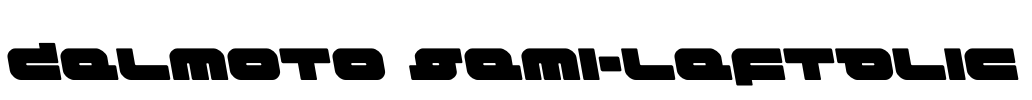 Delmoto Semi-Leftalic Font Image