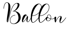 Ballon Font Image