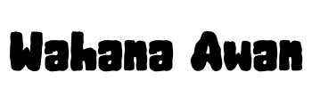 Wahana Awan Font Image